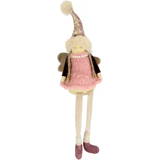 I.GE.A. Engelfigur "Engel", rosa, B:10cm H:40cm, Kunststoff, Polyester, Dekofiguren, Engelfigur, Dekofigur