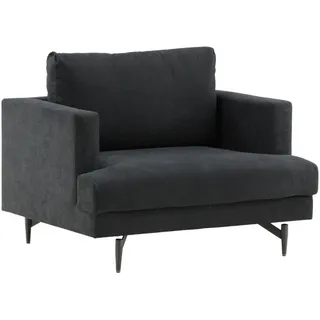 Livetastic Sessel Sofia Textil 104 x 82 x 92 cm Schwarz