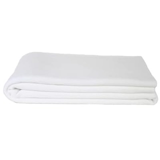 'zoeppritz since 1828' Soft-Fleece-Decke – Polarfleece-Decke mit Häkelstich – Flauschige Kuscheldecke – 110x150 cm – 000 White, 103291-000-110x150
