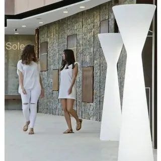 New Garden KONIKA 170 Aussen Stehleuchte 230V IP65 -außergewöhnliches Design in weiß- Höhe: 170 cm - Tageslichtweißes Licht
