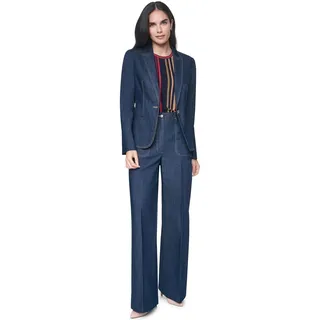 Tommy Hilfiger Damen Casual Denim Blazer, Marineblau, S (6er Pack) - S