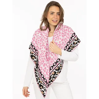 Zwillingsherz Dreieckstuch "Leo Kette" in Rosa - (L)200 x (B)130 cm