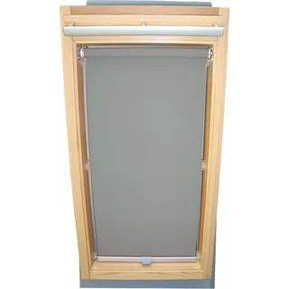 Rollo für VELUX Dachfenster Sichtschutz mit Haltekrallen GGL/GPL/GHL - 102 - grau - Grau