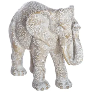 Atmosphera - Statuette Elefant - Harz - H15 cm - Beige