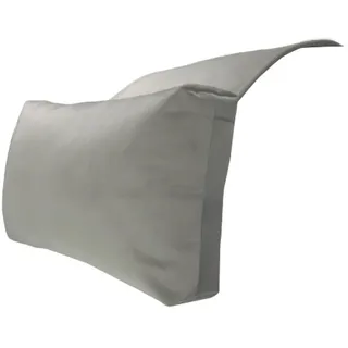 Generisch Kopfstütze Kissen mit Perlbaumwollfüllung, Samt, rutschfest, für Sessel und Sofa, zur Nackenstütze und Schmerzlinderung (Grau)