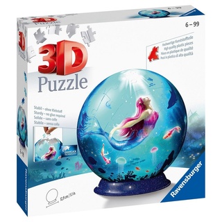 Ravensburger 3D-Puzzle »72 Teile Ravensburger 3D Puzzle Ball Bezaubernde Meerjungfrauen 11250«, 72 Puzzleteile
