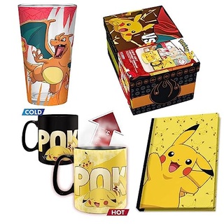 ABYSTYLE Pokemon Geschenkset Premium Glas XXL + Tasse HC + Notizbuch Pikachu