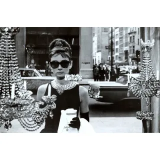 Audrey Hepburn Poster Shopping at Tiffany's