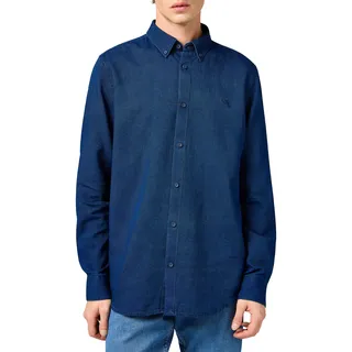 Wrangler - Hemd Herren - Regular Fit - Oxford Shirt - Grau - XL