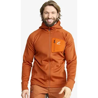 Evolution Stretch Fleece Hoodie Herren Terracotta Brown, Größe:XS - Herren > Oberteile > Fleece & Midlayers - Braun