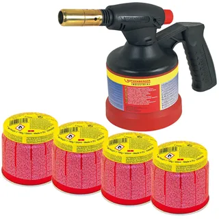 Rothenberger Industrial RoFlame Premium Piezo inkl. 4x C200 Gaskartuschen