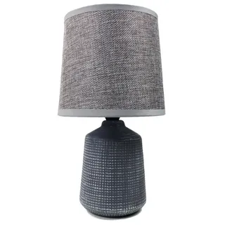 Arnusa Tischleuchte Tischlampe aus Keramik in Beton-Optik Grau 15x30cm, Ein-/Ausschalter, ohne Leuchtmittel grau