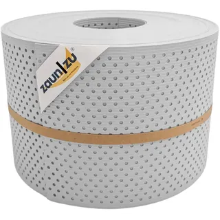 zaunzu® Doppelstabmattenzaun 50 m x 19 cm Lichtgrau/Metall