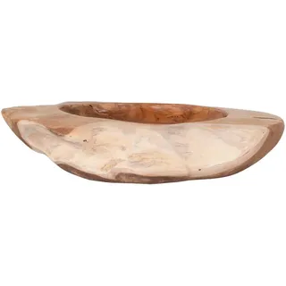 Xxxl Obstschale Decoration, Teak, Holz, Teakholz, oval, 40x12x40 cm, Real Wood, Essen & Trinken, Geschirr, Schalen & Schüsseln, Obstschalen