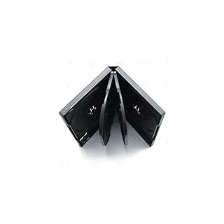 Energmix 10x CD/DVD-Box 6-Fach schwarz Hülle für 6 Discs
