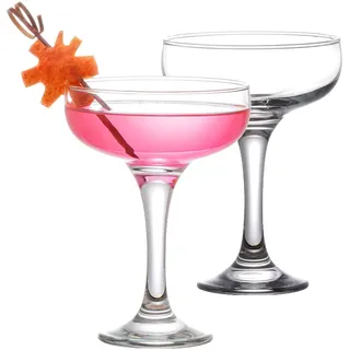 GOSOYO Cocktailgläser , Espresso-Gläser Martini, Margarita, elegante Schnitte und Champagnergläser, langstielige Gläser