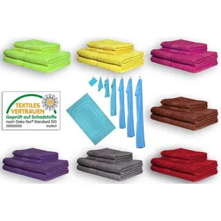 EXKLUSIV HEIMTEXTIL Handtuchset 4-tlg. grün