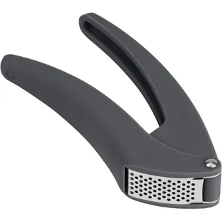 Kuhn Rikon Knoblauchpresse, rot, Knoblauchschneider mit ergonomischen Griff, weniger Kraftaufwand, schneidet fein