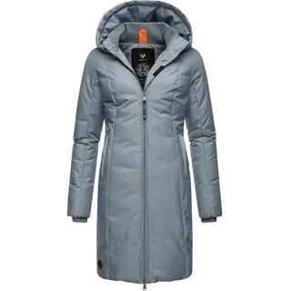 Ragwear Wintermantel Amarri Wasserdichter Winterparka mit großer Kapuze blau|grau 4XL (48)