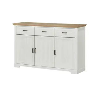 Stella Trading Sideboard Varese - weiß - Maße cm B: 166 H: 102 T: 48.0