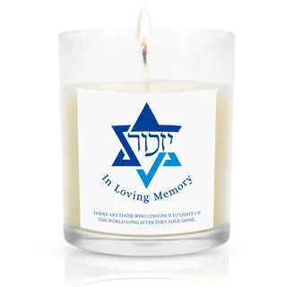 Yahrzeit Candles – Yahrzeit Gedenkkerzen, Gedenkkerzen für den Verlust eines geliebten Menschen, jüdische Gedenkkerzen, natürliches Sojawachskerze, handgegossen, 170 g