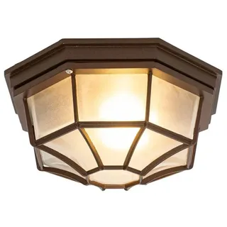 QAZQA Bri 1 E27 Aluminium rostbraun