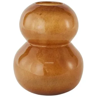 OYOY Dekovase Lasi Vase Höhe 30 cm Ø 25,5 cm Glas braun