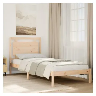 vidaXL Massivholzbett Extra Lang ohne Matratze 100x220 cm