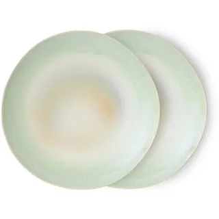 HKliving - 70's Teller Ø 29 cm, palms (2er-Set)