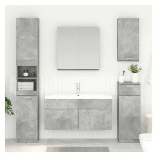 vidaXL Waschbeckenunterschrank 1 Tür 38,5 x 46 x 100 cm Grau