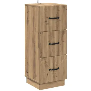 vidaXL Schubladenschrank 33 x 34,5 x 87 cm Beige