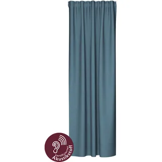 Homing "Allen" Gr. 1, blau Petrol B:140cm H:245cm, Polyester, Gardinen, blickdicht, Akustik, Lärmschutz, Wohn-, Schlaf-, Kinderzimmer, Thermo