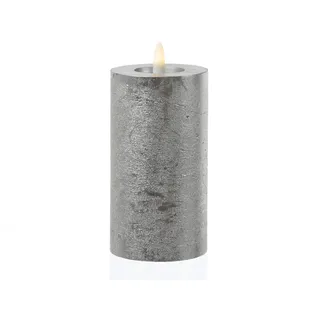 MARELIDA LED Kerze LINA 15 cm 7 cm silber