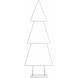 Deko Metall Tannenbaum Feliz - Ca. 111 Cm Höhe - Aus Metall In Weiß