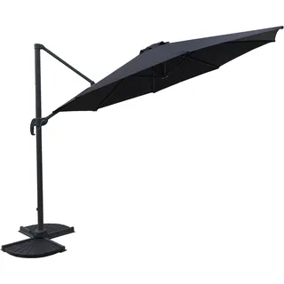 Garden Pleasure Deluxe-Ampelschirm Ø 300 cm anthrazit