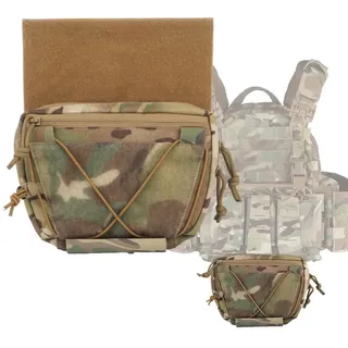ACEXIER Abdominal Drop Pouch V2 Raider Gürteltasche Schnellverschluss Abnehmbarer Schlaufeneinsatz Jagdweste Chest Rig Hängende IFAK-Tasche (CP)