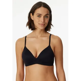 SCHIESSER BH Invisible Soft mit seitlichen Stäbchen für guten Halt, Schwarz