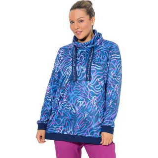 Ulla Popken Damen Sweatshirt | Große Größen, Plus Size, Sweatshirt, Stehkragen - 54-56