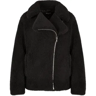 URBAN CLASSICS Sherpa Biker Jacke Black M
