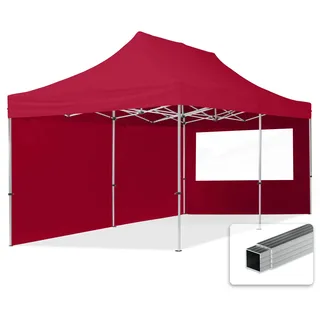 TOOLPORT Faltpavillon Economy 3 x 6 m inkl. 2 Seitenteile rot 59152