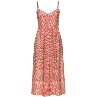 LASCANA Sommerkleid Druckkleid Rot 38