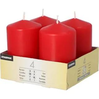 Papstar Stumpenkerze 5 x 8 cm 24 St. rot