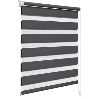 Woltu Doppelrollo Klemmfix 65 x 150 cm Anthrazit
