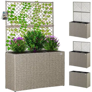CASARIA Blumenkasten 83 x 30,5 x 60 cm Creme