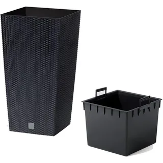 Prosperplast Rato Square 26,5 x 26,5 x 50 cm anthrazit