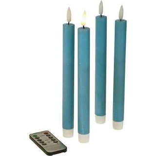Werner Voss, Kerzen, Stabkerze LED, blau 4tlg. (1 Stk.)