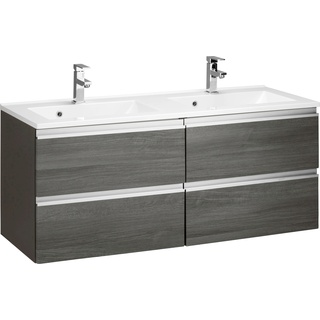 HELD MÖBEL Waschbeckenunterschrank Ohio B/H/T: 120 cm x 56 47 grau Bad-Waschbecken-Unterschränke Badmöbel