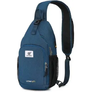 Brusttasche Crossbody Sling Herren Damen Outdoor Reisen Urbanx7-blau