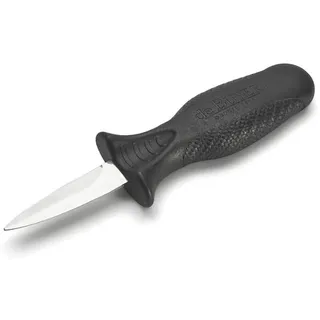 DE Buyer Austernmesser mit Klinge aus Edelstahl Messer zum Öffnen von Austern Muscheln und Krabbentieren, schwarz