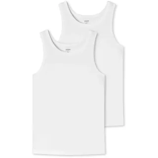 SCHIESSER UNCOVER by SCHIESSER Herren Unterhemden im Pack - Vorteilspack, Serie "Uncover", Rundhals Weiß 2XL Pack